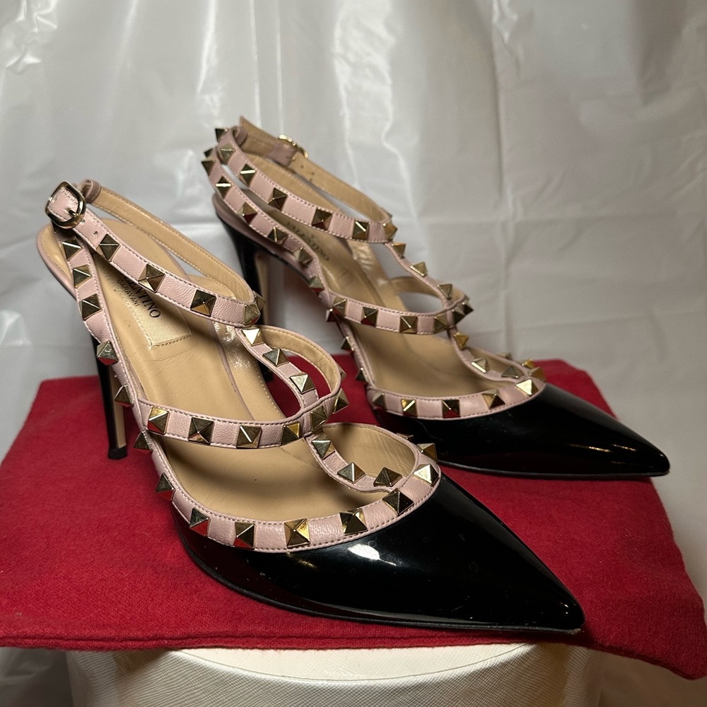 Valentino Rockstud Patent Leather Heels
